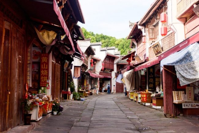 Historische Altstadtgasse in Tunxi, Huangshan, China