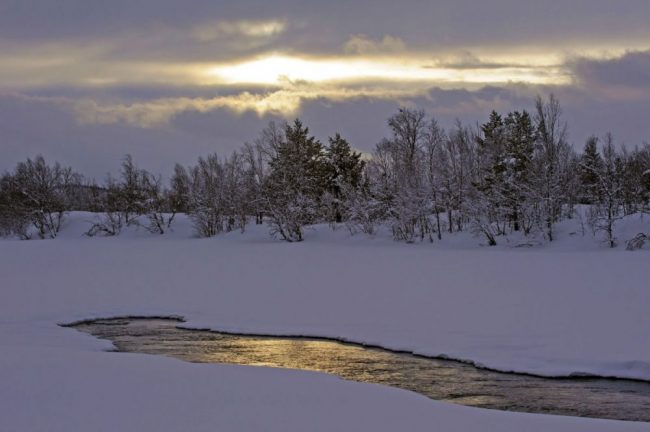 Spektakul&auml;re Lichtstimmung in Lappland