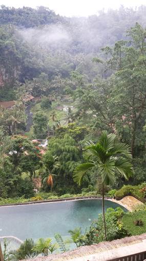 Poolanlage des Royal Pita Maha Hotels in Ubud