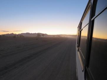 Sonnenaufgang in Namibia