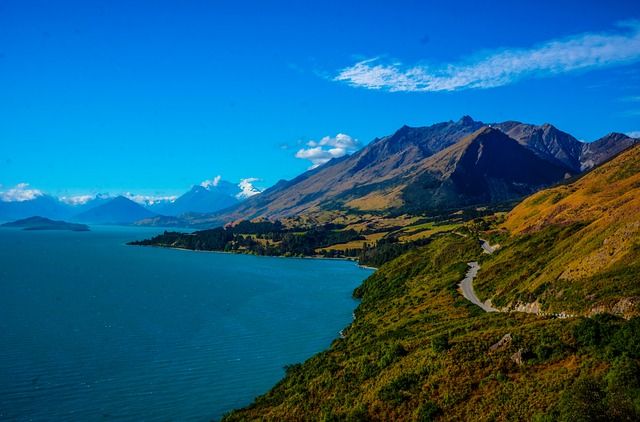 Millionen Dollar Blick über die Berge Neuseelands